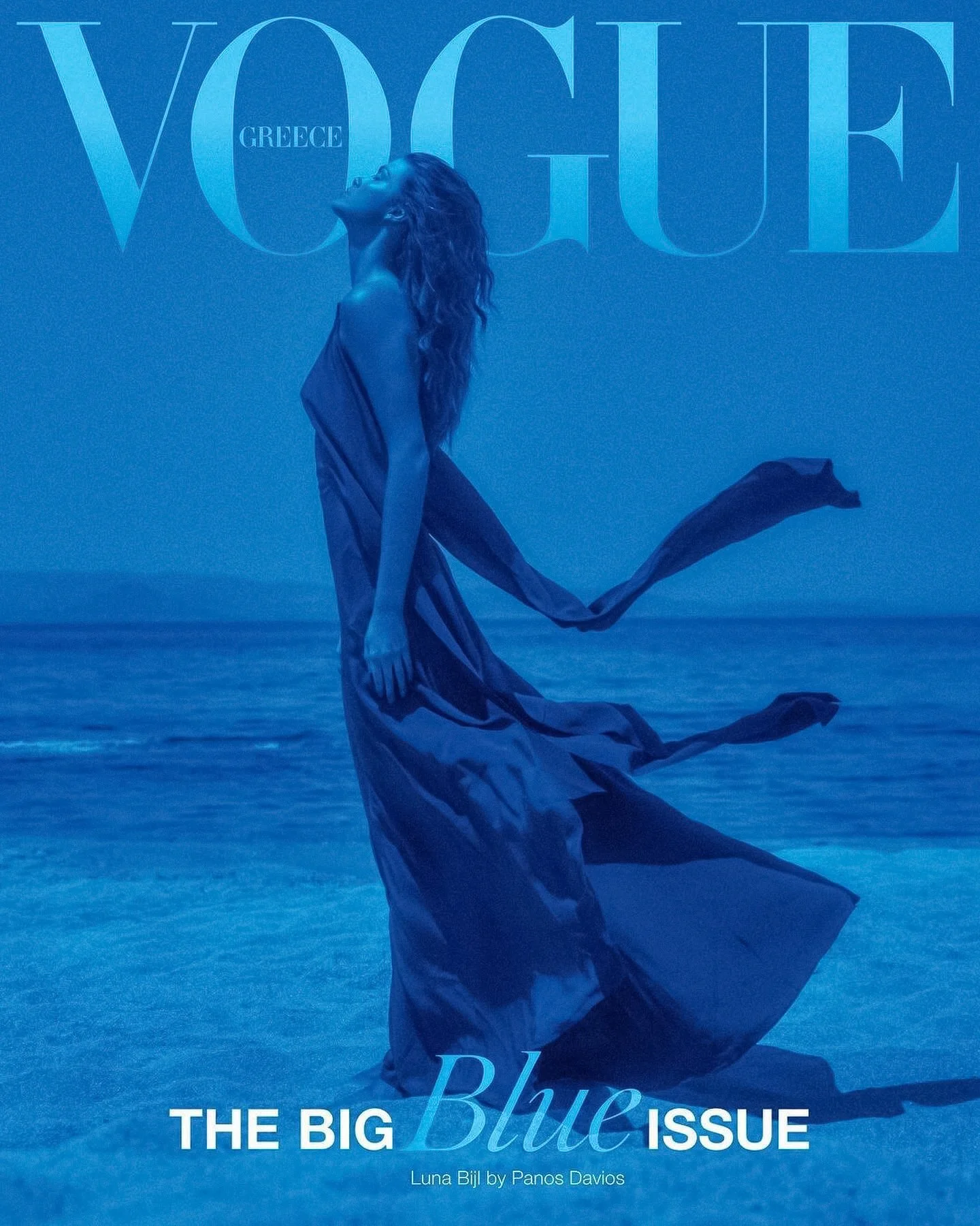 Luna Bijl in 'The Big Blue' by Panos Davios for Vogue Greece Luna Bijl in 'The Big Blue' by Panos Davios for Vogue Greece
